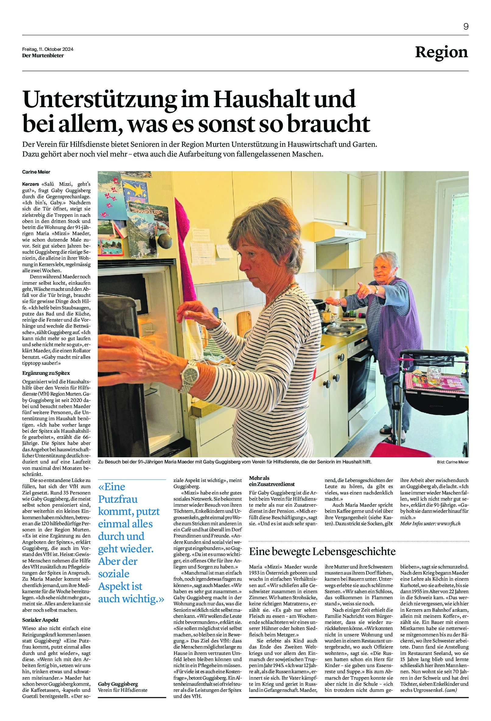 Murtenbieter-Artikel vom 11.10.2024